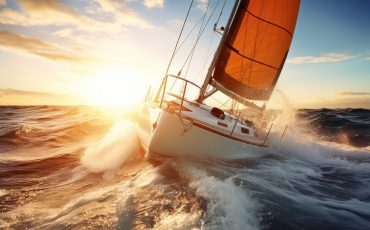 Sailboat outdoors vehicle nature. AI generated Image by rawpixel.